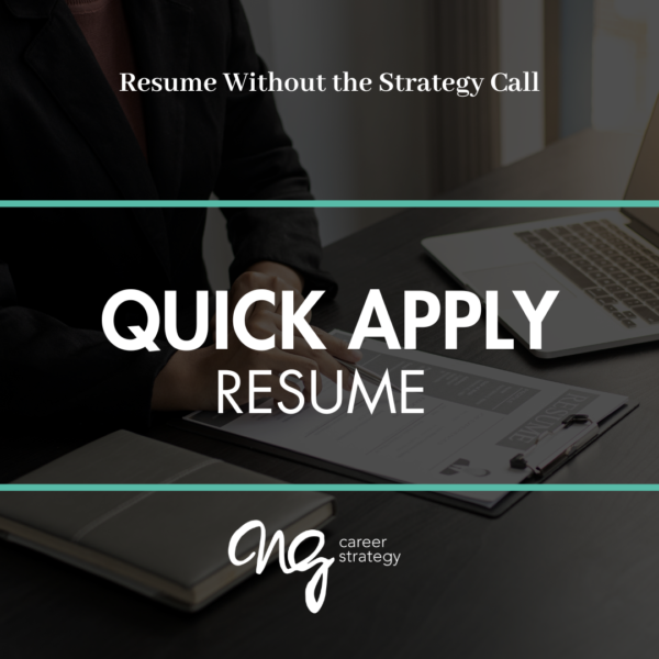 Quick Apply Resume Package